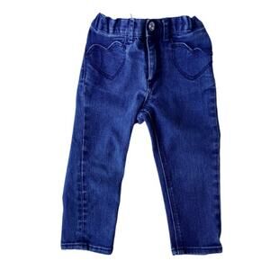 H&M Heart Patch Jeans Size 2